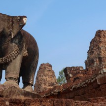 Elephant in the East Mebon Ruins which is one of the oldest parts of the Angkor Wat complex (built between the years 944 and 968)