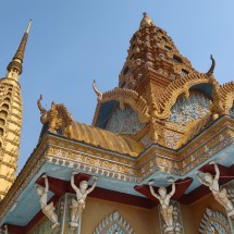 Pagoda on 130 meters high Phnom Sampov mountain