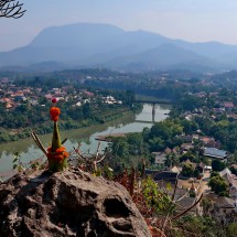 View from Phou Si Mountain to Nam Khan River