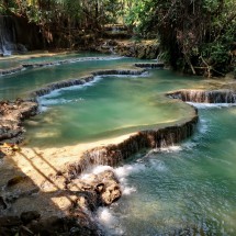 Terraces of Kuang Si River