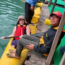 Kayaking in Halong Bay