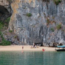 Swimming in Halong Bay