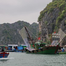 Floating village of Cat Ba