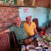 Two old boys at same age in the wonderful Nam Hai restaurant