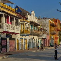 Street in Cartagena's quarter Getsemani