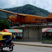 Airplane in La Merced in the Chanchamayo valley