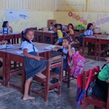 School in San Francisco, another village of the Shipibo people