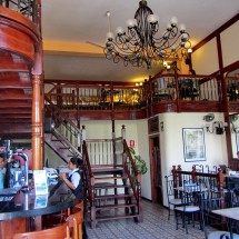 In the best restaurant of Iquitos driven by our friend Marc from Belgium