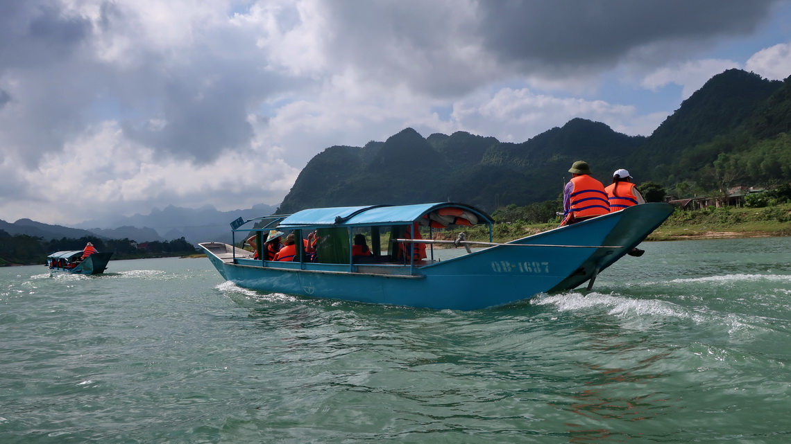 On the Son - Lipstick River to the Phong Nha Cave which is the largest known river cave on earth