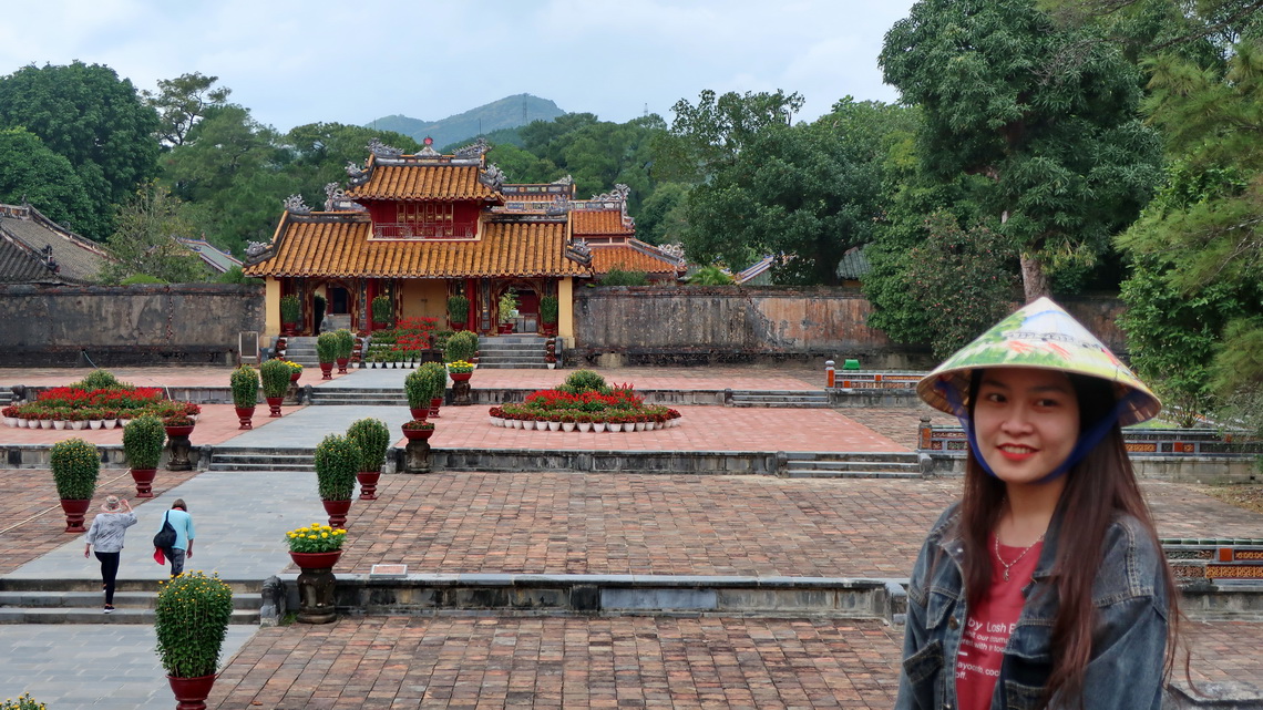 Lady in the Tomb of Minh Mang who ruled Vietnam between 1820 and 1840