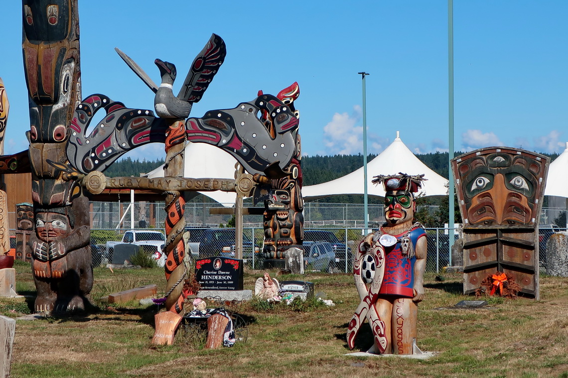 Graveyard of the First Nations People in Campbell River