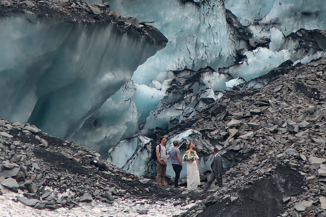 Wedding on Byron Glacier