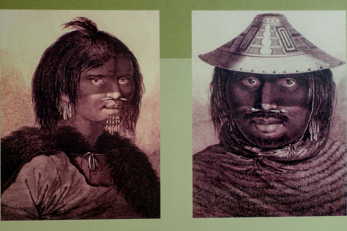 Indigenous Chugach men of Alaska in the Begich, Boggs Visitor Center