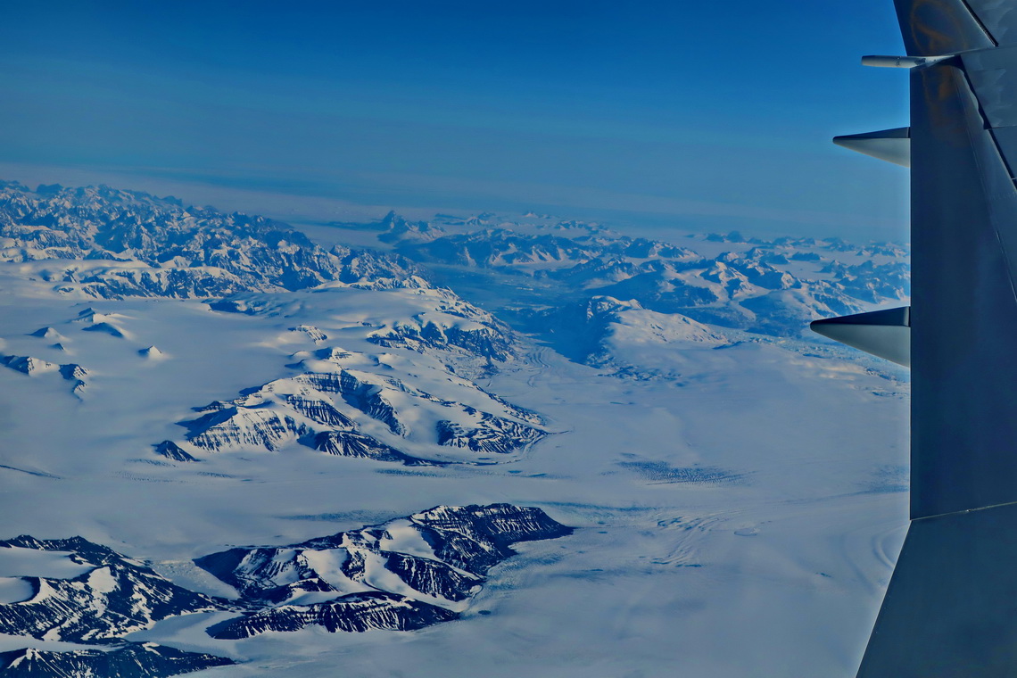 South Greenland from our aircraft