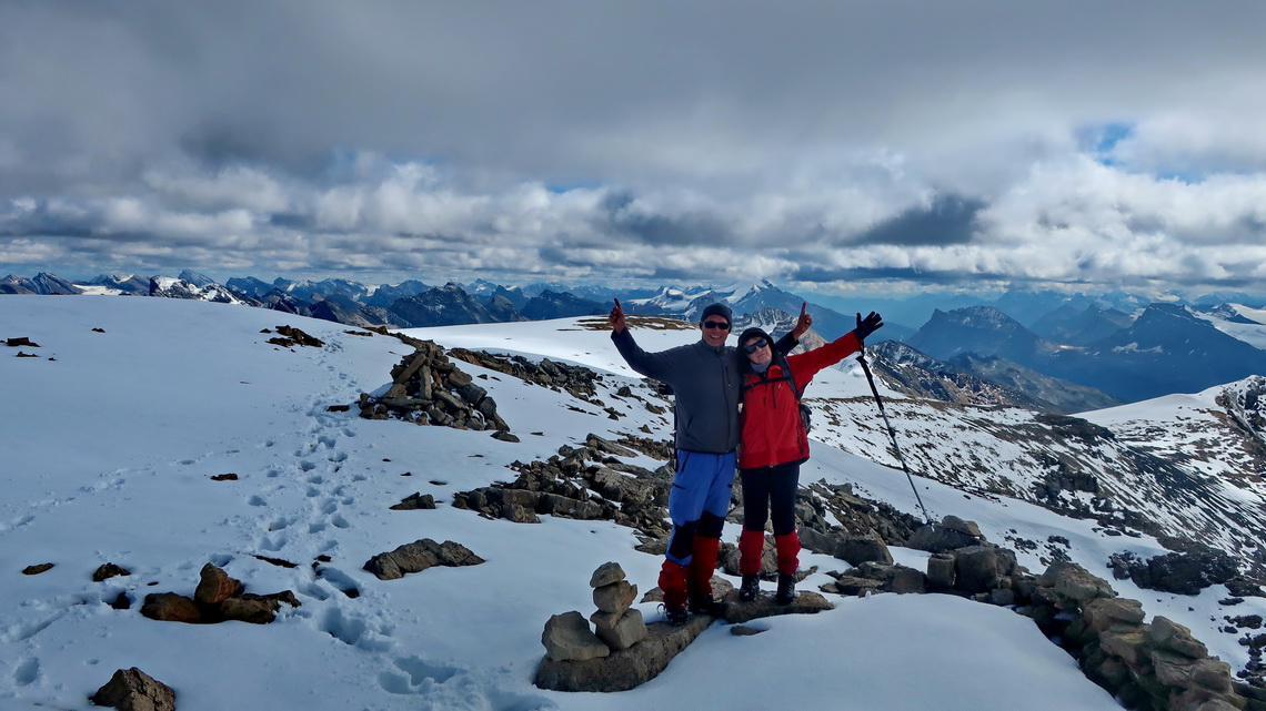 Alfred and Marion on top of Observation Peak