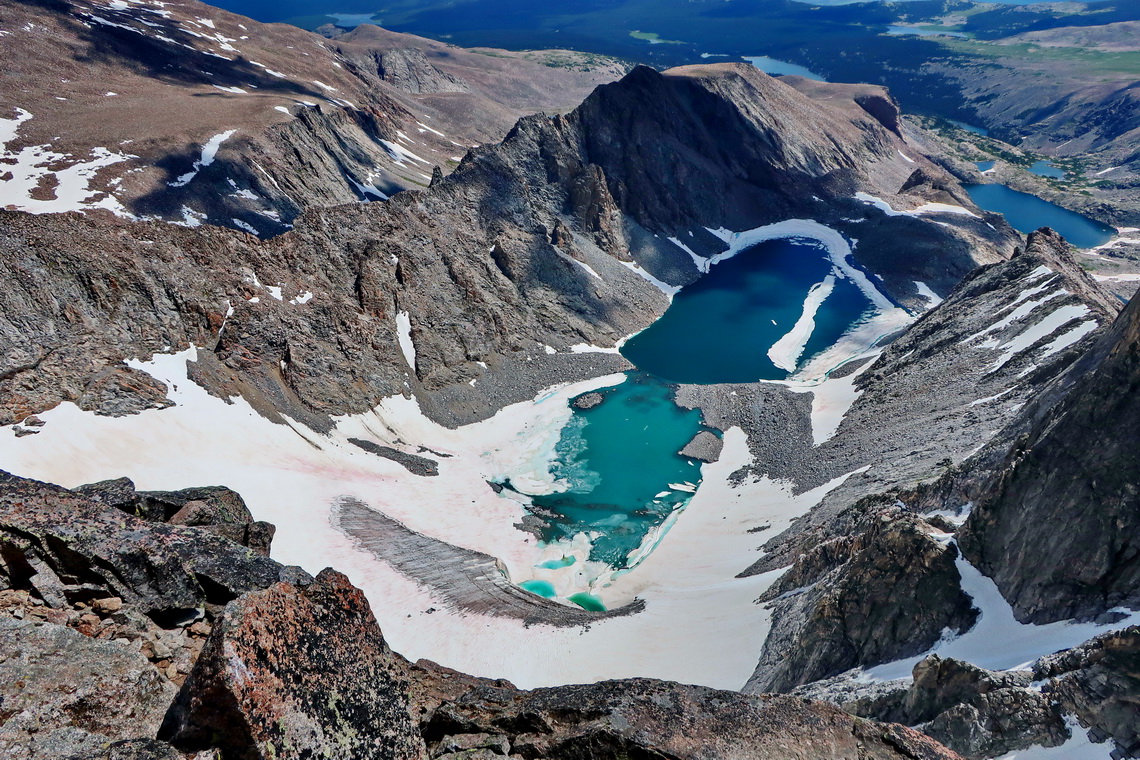 Glacier on the north face of Cloud Peak