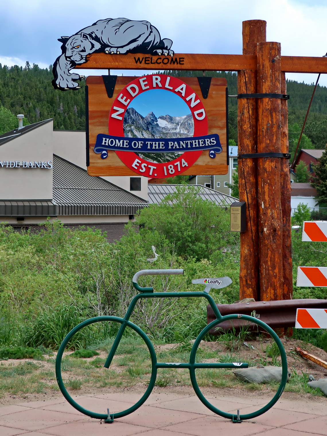 Nederland a hippie village in a flat valley