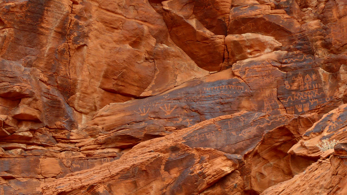 Petroglyphs in the Valley of Fire