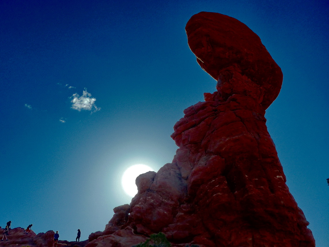 Balanced Rock at sunset