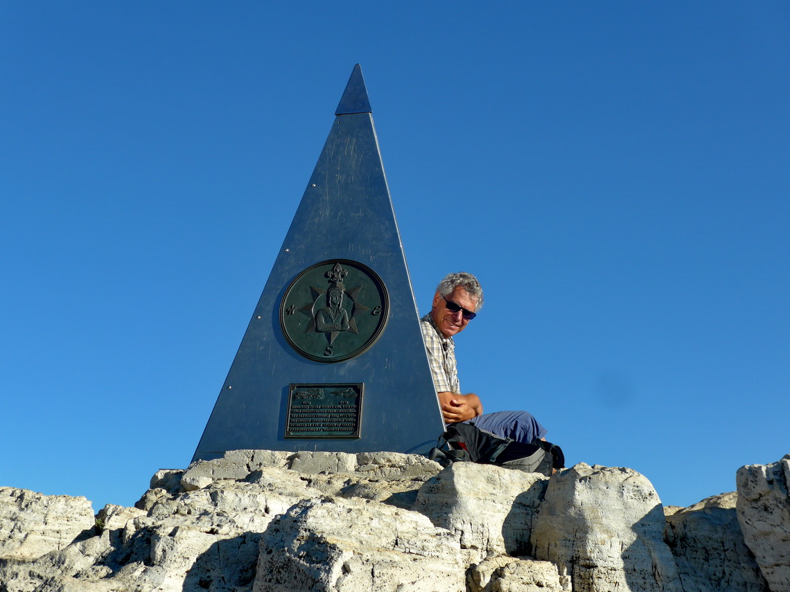 Alfred on the summit of Guadalupe Peak