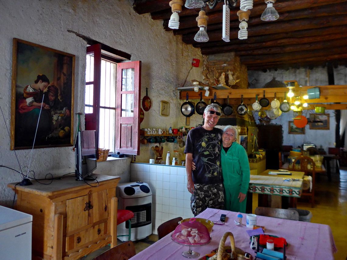 Alfred with Lulu in her kitchen