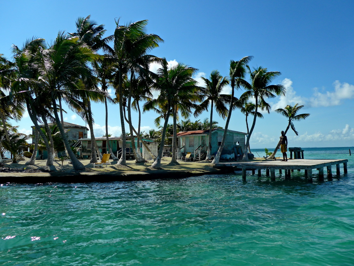 Our little island between South Gallows Point and Sargeant's Caye