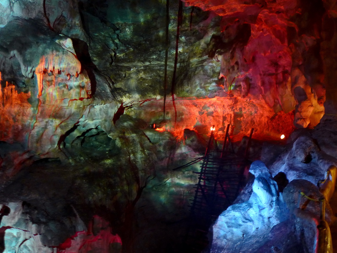 Ladder in the cave - not accessible for tourists