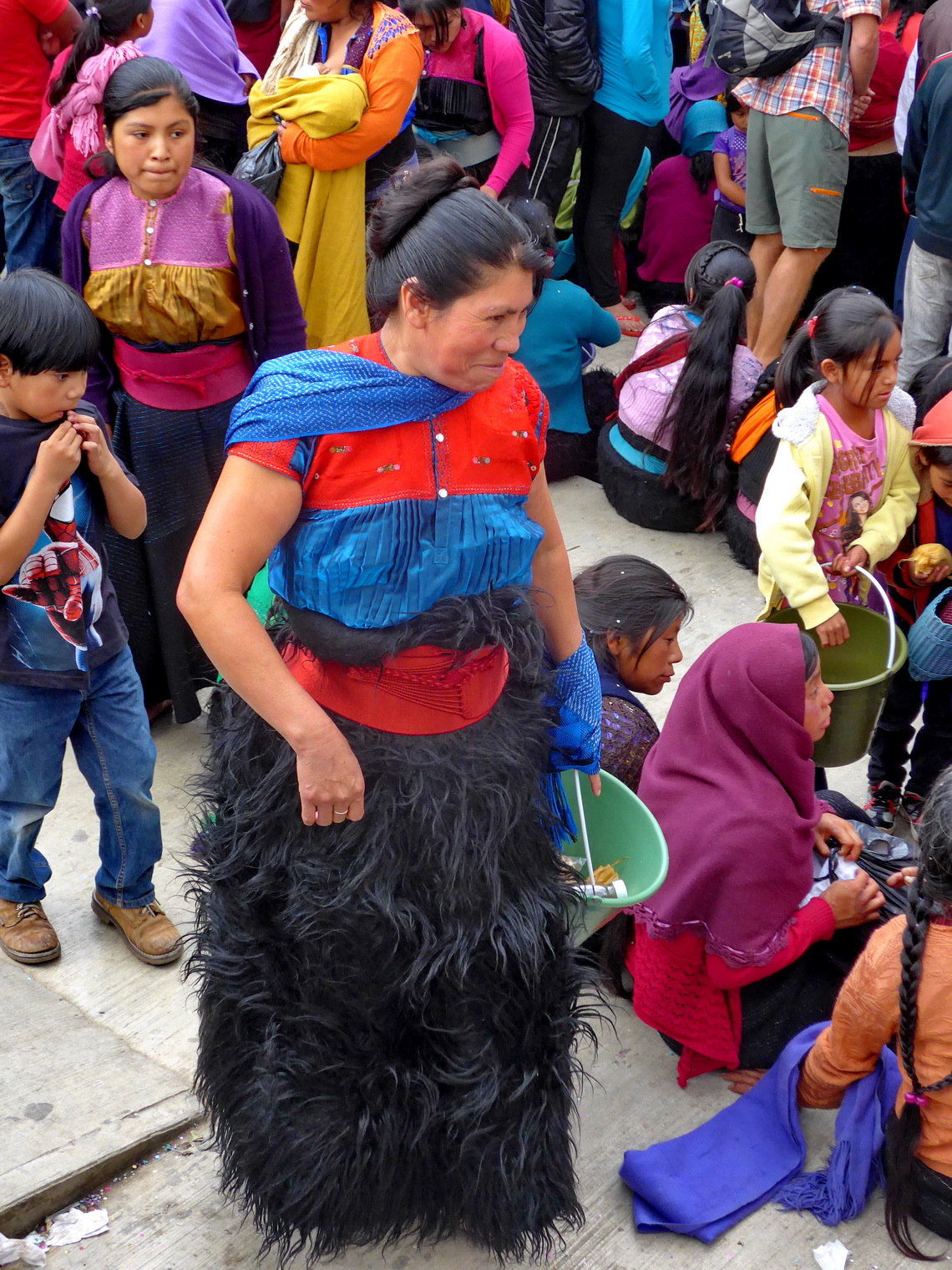 Traditional dress of the indigenous Tzotzil womenTypical Mexican All Soul's Day celebration on the cemeteryTypical Mexican All Soul's Day celebration on the cemetery in San Juan de Chamula