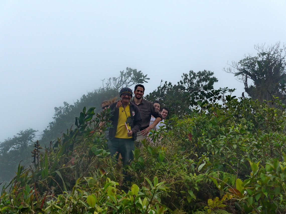 Traffic on the eastern ridge of Cerro Gaital