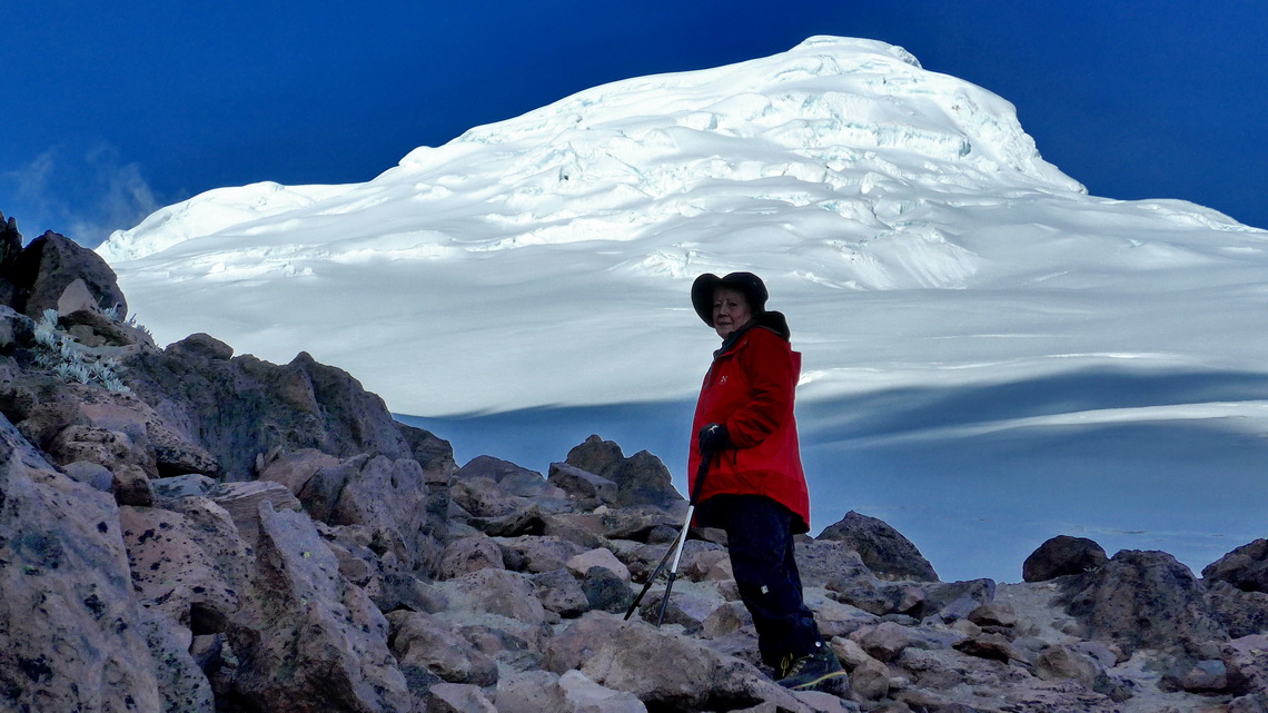 Marion with Cayambe