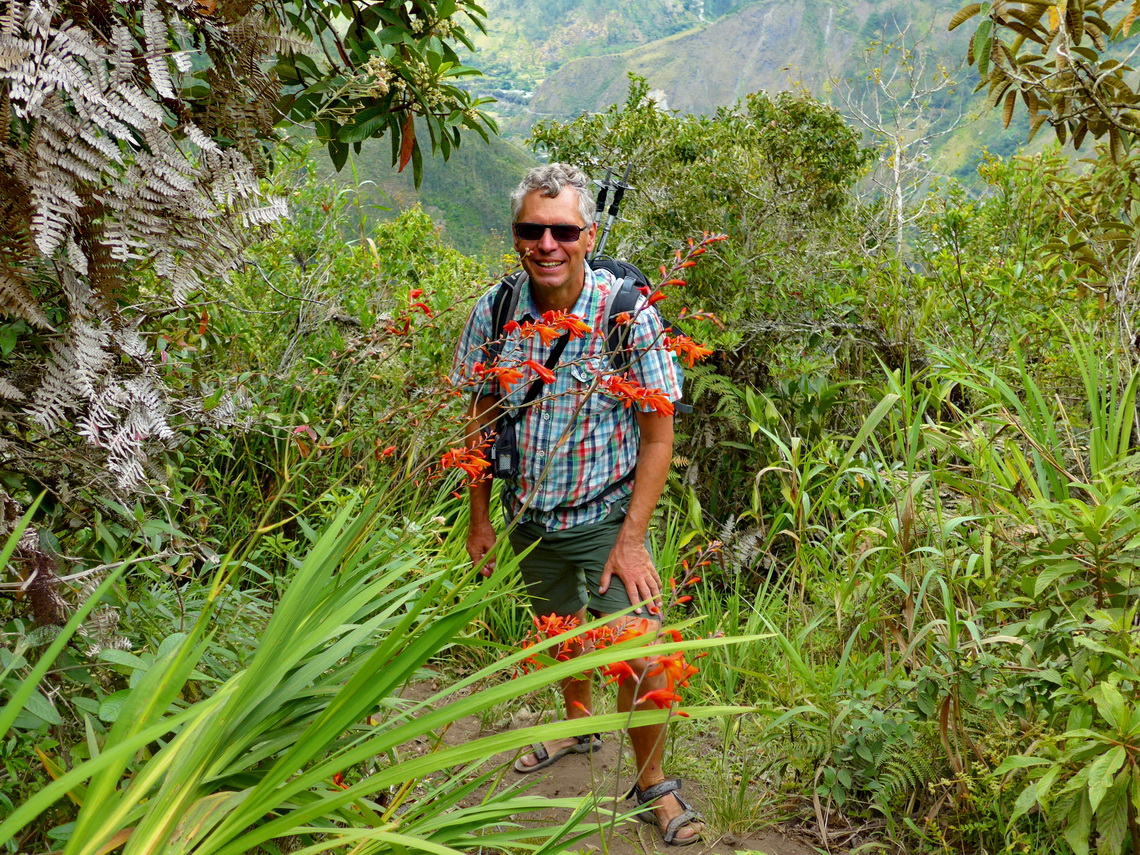 On the way to the viewpoint Mirador del Volcan