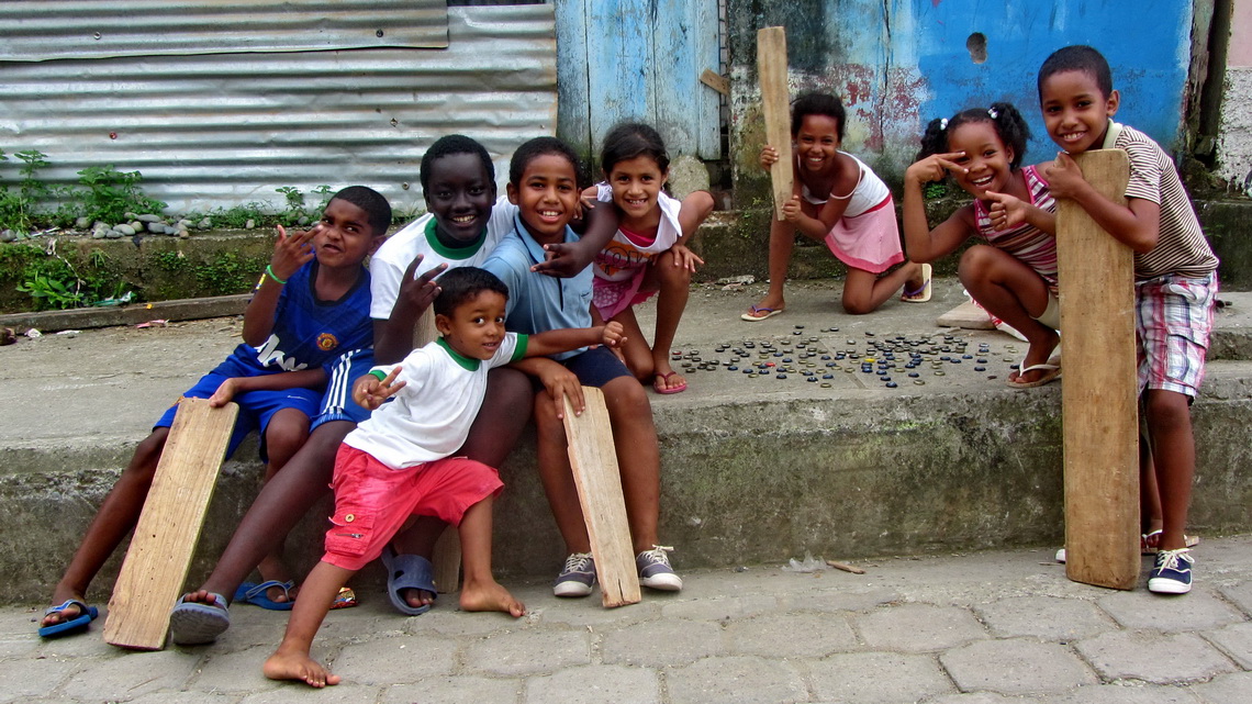Kids in Borbón, close to the most northern Pacific coast of Ecuador