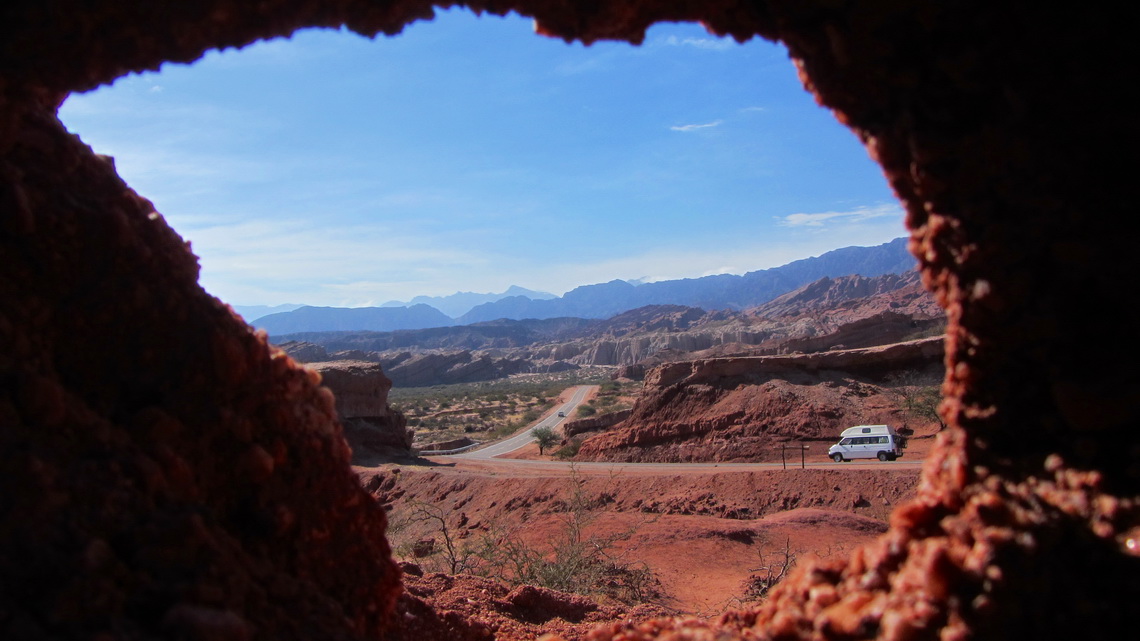 Window with our motor-home