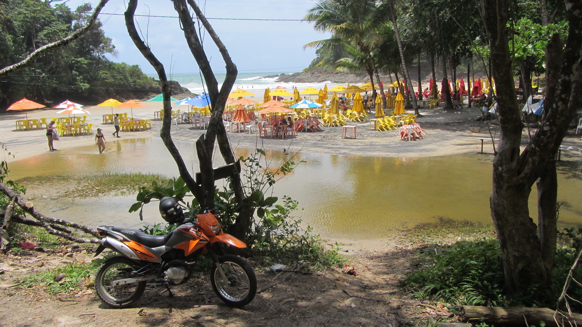 Beautiful beach Praia da Ribeira close to Itacare