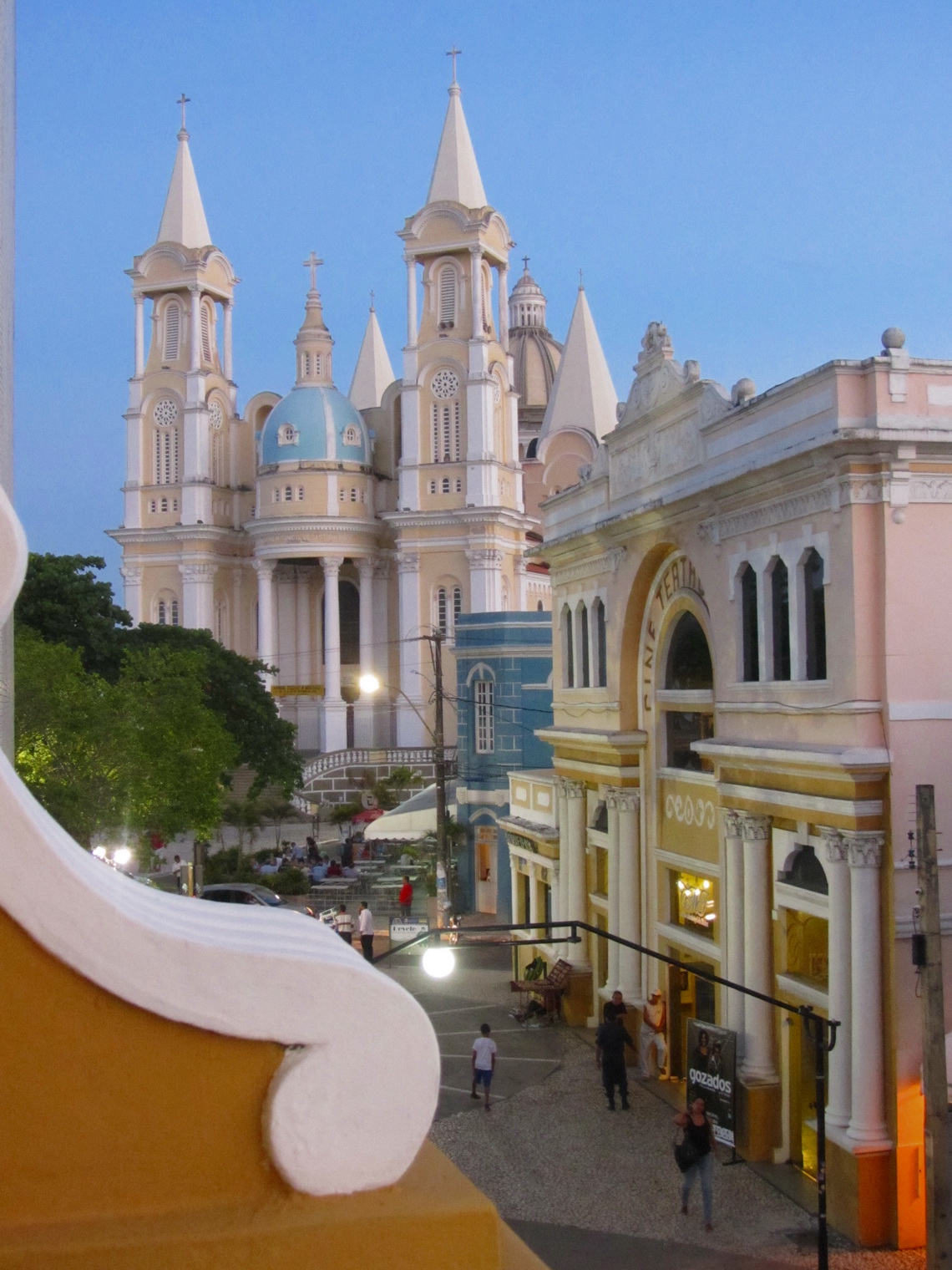 Cathedral of Ilheus seen from Jorge Amado's living house