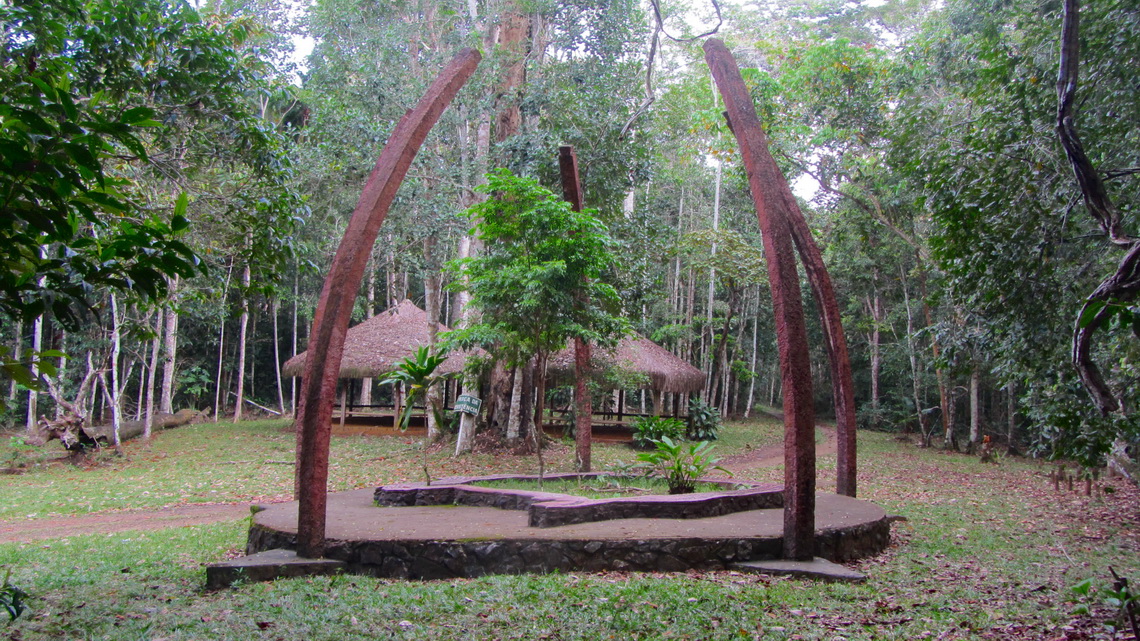 Memorial for the killed indigenous people of Brazil