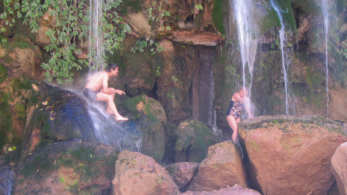 El Vergel - the water curtain in the canyon