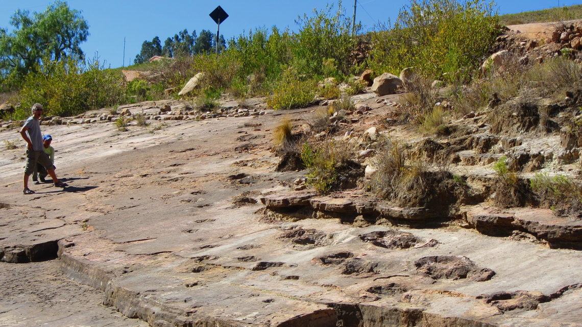 Dinosaur trail close to the village Torotoro