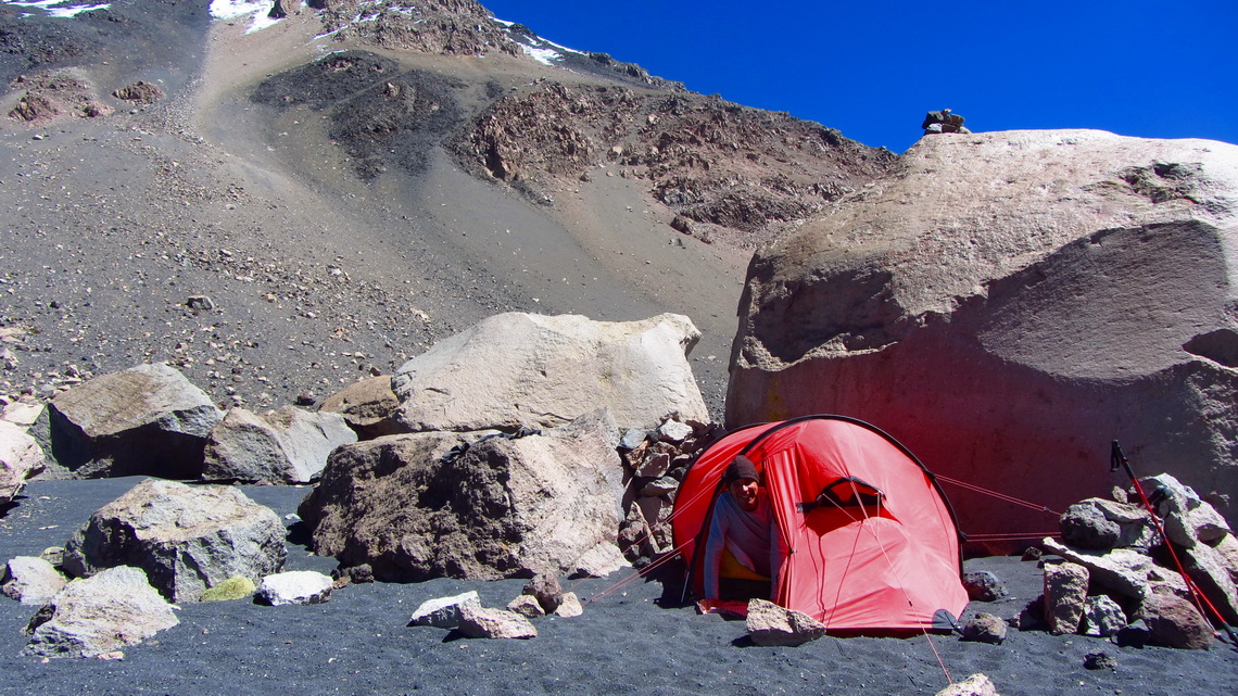 Our base camp on Volcan Parinacota
