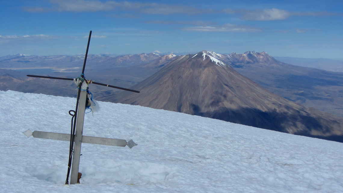 At 6075 meters sea-level after 11hours fight with the mountain