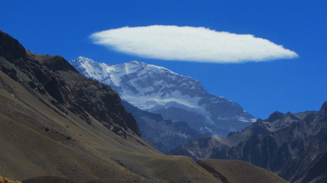 Majestic Cerro Aconcagua, the highest point of America