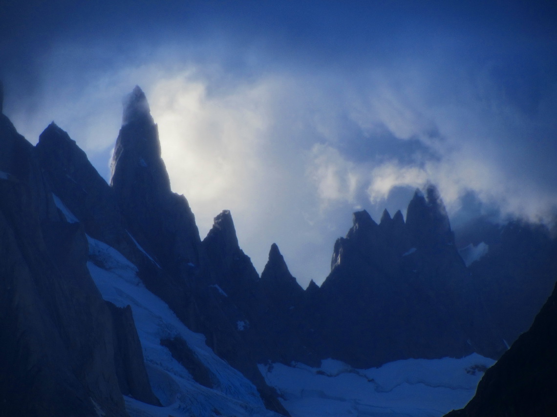 The lower pinnacles North of Cerro Torre