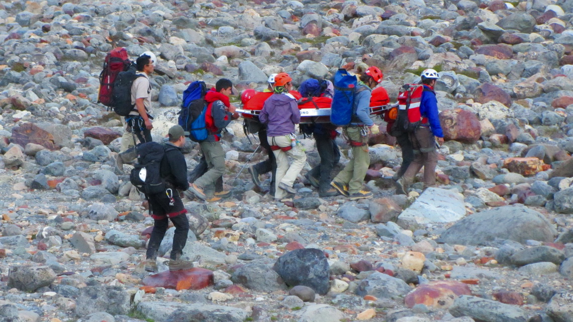 A mountain rescue from Cerro Torre