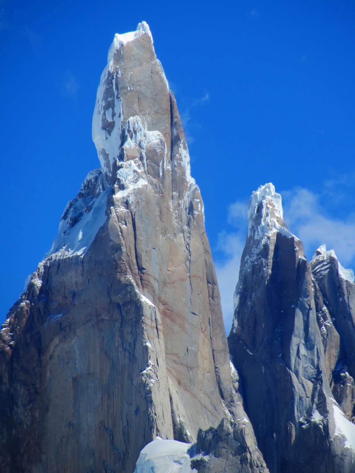 Majestic Cerro Torre, one of the most difficult and dangerous mountains on earth