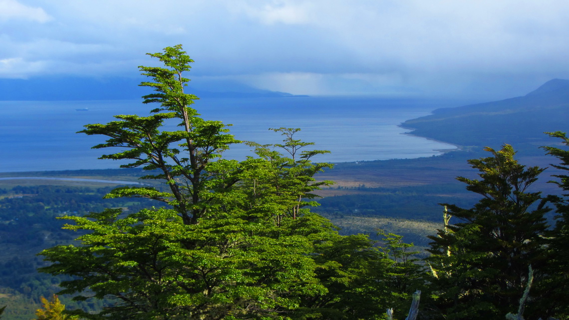 Strait of Magellan from Monte San Felipe