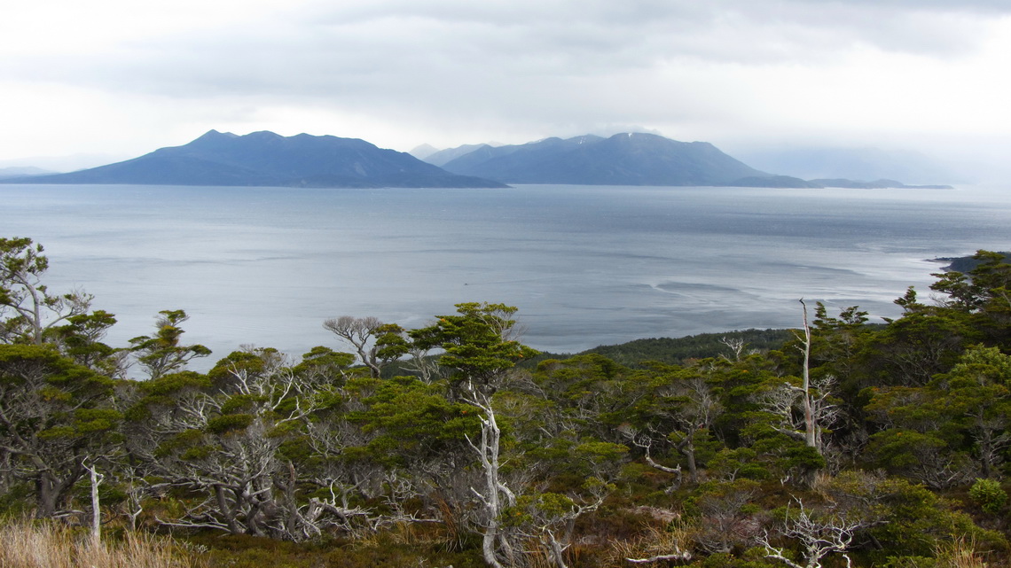 Isla Dawson and Strait of Magellan