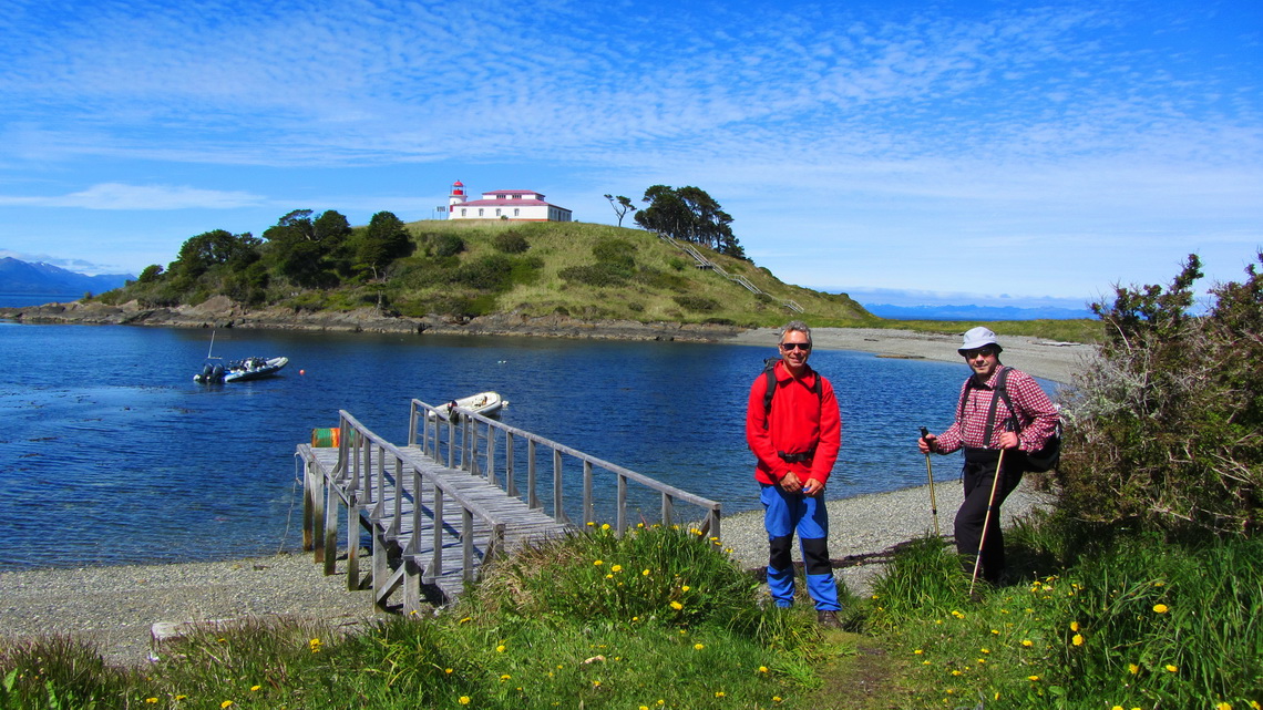 The beach in front of the lighthouse