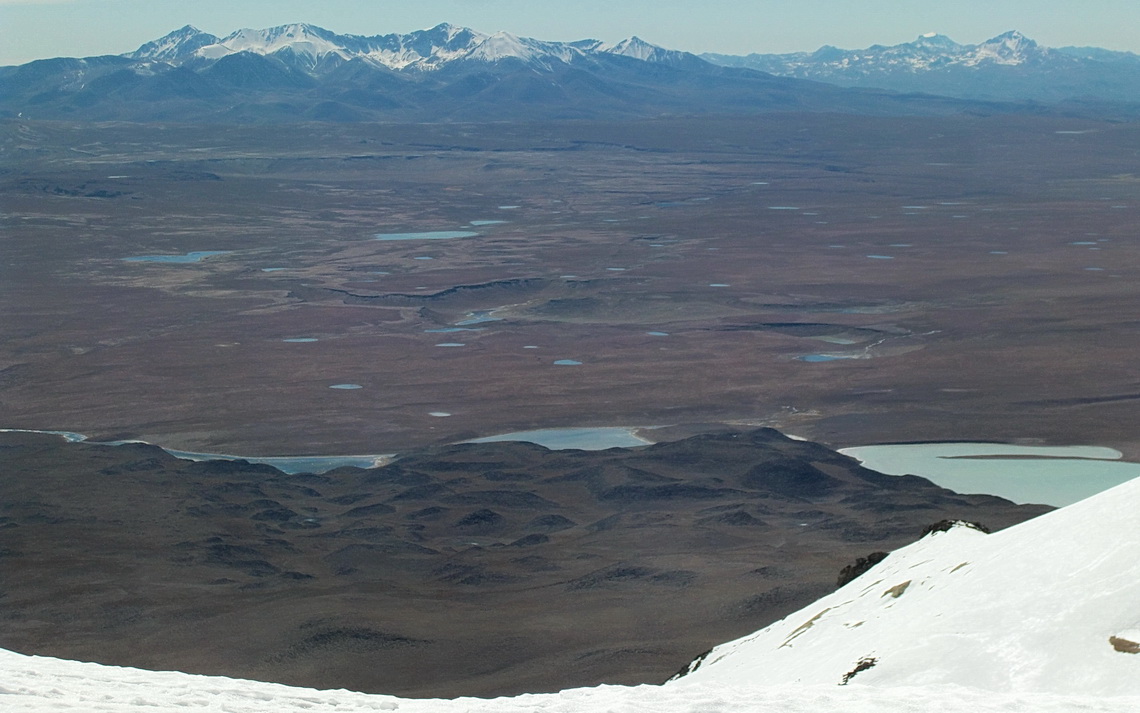 There are many, many lakes around Uturuncu