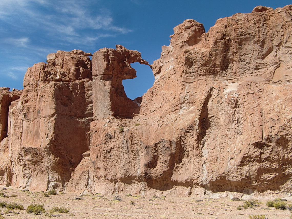 Splendid rock formations with window