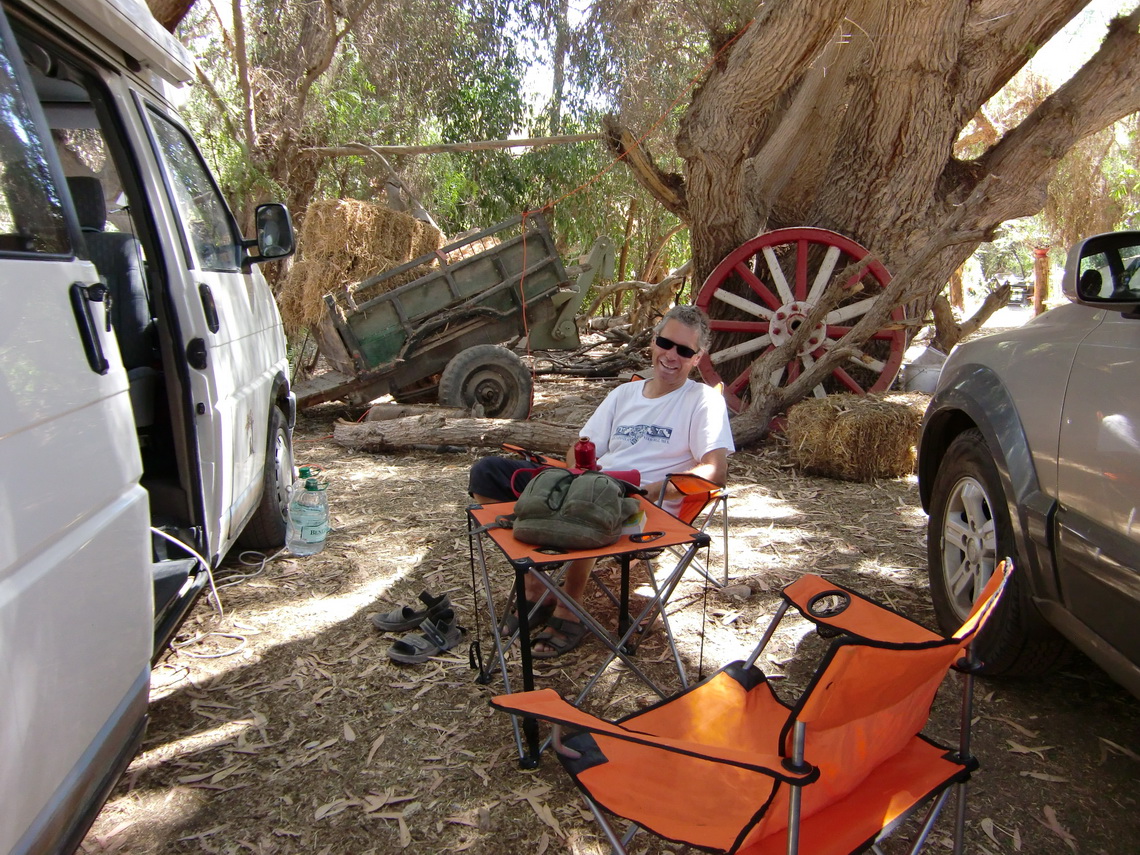 Our camping place at a farm